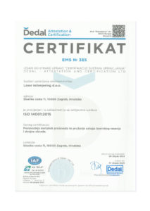 ISO 14001 Laser Ing